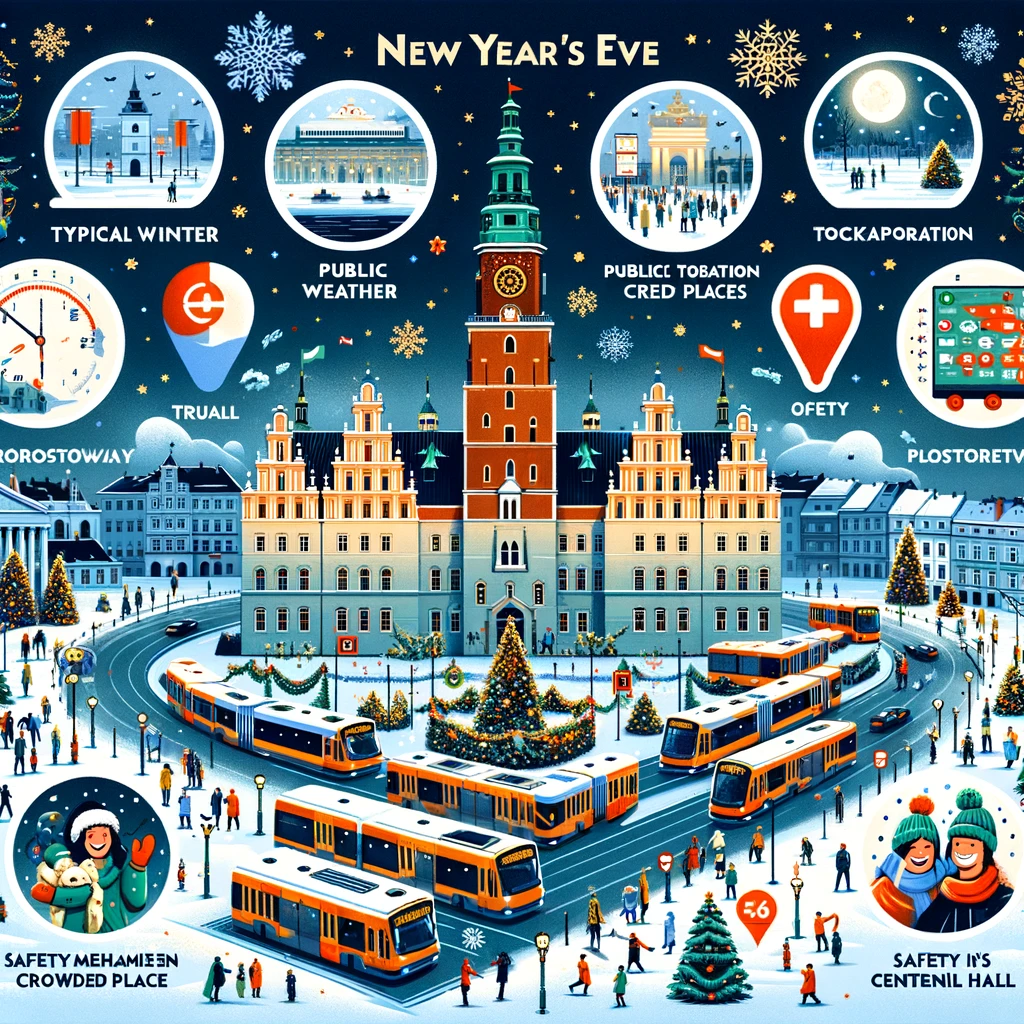Tourist's Guide to New Year's Eve in Wroclaw: Weather, Transportation, and Attractions.