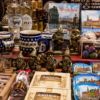 Best places to buy Polish souvenirs in Wrocław with Bolesławiec pottery, amber jewelry, Polish sweets and Wrocław dwarf souvenirs displayed in a traditional shop